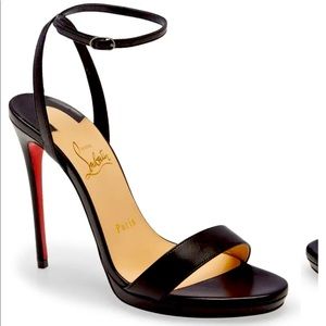 Loubi Queen Ankle Strap Sandal Size 7.5 (37.5)